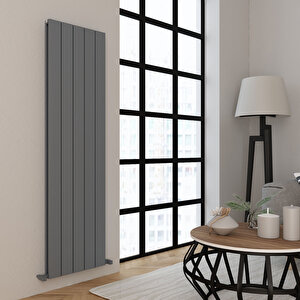 Angers Double Aluminyum Radyatör 180x49,5cm Kumlu Açık Gri