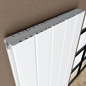 Angers Double Aluminyum Radyatör 60x129,5cm Kumlu Beyaz