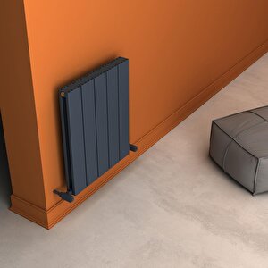 Angers Double Aluminyum Radyatör 60x49,5cm Kumlu Antrasit