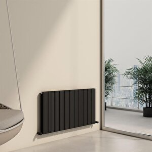 Chambord Double Aluminyum Radyatör 60x109,5cm Kumlu Siyah