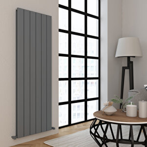 Angers Double Aluminyum Radyatör 180x59,5cm Kumlu Açık Gri