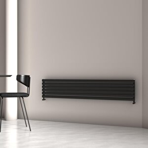 Tallis Xl Yatay Alüminyum Radyatör Modern Tasarım Siyah 35x180 Cm