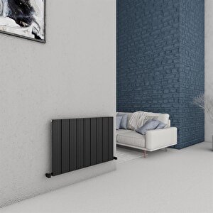 Chambord Aluminyum Radyatör 60x89,5cm Kumlu Siyah