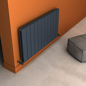 Angers Double Aluminyum Radyatör 60x109,5cm Kumlu Antrasit