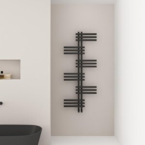 Unico Aluminyum Havlupan 129,6x50cm Kumlu Siyah