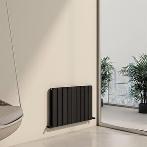 Chambord Double Aluminyum Radyatör 60x89,5cm Kumlu Siyah