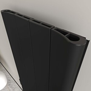 Boreas B Elektrikli Alüminyum Radyatör 180x55,5 Kumlu Siyah