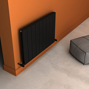 Angers Double Alüminyum Radyatör 60x89,5cm Kumlu Siyah