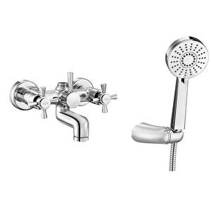 Eca Quadrille Banyo Bataryası + Eca Fırat Mafsallı Duş Seti Banyo Üst Takımı