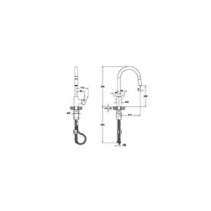 Artema Masterline Pull-down Eviye Bataryası Krom A42162