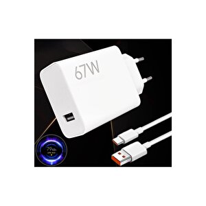 Type-c 67w (watt) Turbo Şarj Aleti Cihazı Adaptörü Kablo (set) %100 Turbo