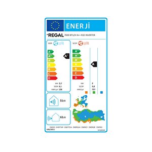 Regal Luna Inverter A++ 7000 BTU Duvar Tipi Klima