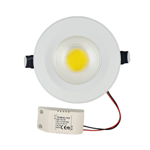 8 Watt Led Spot Trafolu Beyaz Kasa Gün Işiği (ydo-f3)