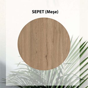 5202 Siesta 69 Cm Kahve Köşesi̇ Çok Amaçli Dolap 2 Kapakli 1 Çekmeceli̇ Ki̇ler Mutfak Dolabi Sepet