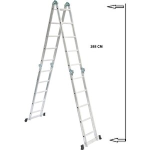Akrobat Merdiven 5x4 Basamaklı 570cm