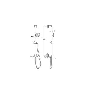 Vitra Origin Classic Sürgülü El Duşu Takımı Krom A45796