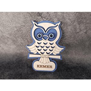 Magnet Baykuş Hayvan Nazar Boncuk Buzdolabı Süsü Ahşap Magnet Mıknatıslı Hediyelik Eşya