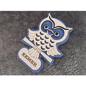 Magnet Baykuş Hayvan Nazar Boncuk Buzdolabı Süsü Ahşap Magnet Mıknatıslı Hediyelik Eşya