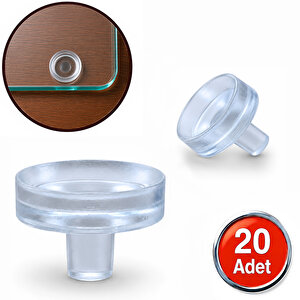 Cam Sehpa Masa Tutucu Lastik Vantuz Conta - 20 Li Paket