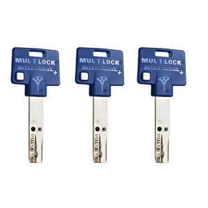Mul-t-lock Bilyalı Barel Tuzaklı Kgb Tokmaklı Tutamaklı 69 Mm 7x7 Saten 3 Anahtar
