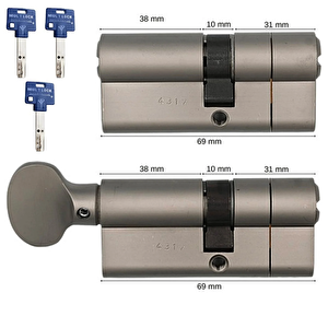 Mul-t-lock Bilyalı İkiz Tuzaklı Barel Seti 69mm 7x7 - 92100860