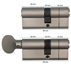 Mul-t-lock Bilyalı İkiz Tuzaklı Barel Seti 69mm 7x7 - 92100860