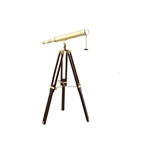 Teleskop Ahşap Ayaklı Pi̇ri̇nç 7x100