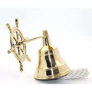 Dümenli̇ Tekne Çanı, Altın, 10x8