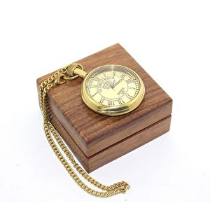 Ahşap Kutulu Pi̇ri̇nç Köstekli̇ Saat, 7x5