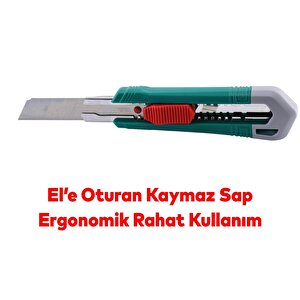 Metre Ve Maket Bıçağı Seti Şerit Metre Halı Kesme Maket Bıçağı Yedek Bıçak 10'lu Total Tos23037e