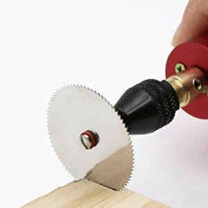 Mini Gravür Dremel Daire Testere Seti Kesme Rötüş Çelik Plastik Ahşap Kesim Hassas Kesi 7 'li Set