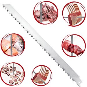 Tilki Kuyruğu Kılıç Et Kemik Kesme Testeresi Paslanmaz Çelik Bıçak Buz Kesme Bıçağı Ağzı Ucu 30 Cm