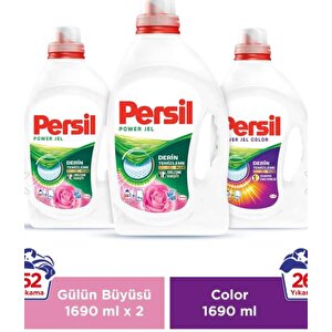 Persil Sıvı Çamaşır Deterjanı 3 X 1690 Ml (78  Yıkama) 1 Gülün Büyüsü + 2 Color