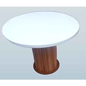 Masa 90164 Anıt Model Parlak Beyaz Lake Ceviz Boya Kayın 120 Kutu Sevk El Yapım