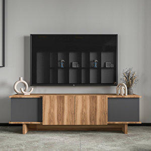 Home Di̇ana 180 Cm Tv Üni̇tesi̇ , Cevi̇z- Antrasit Tv Üni̇tesi̇