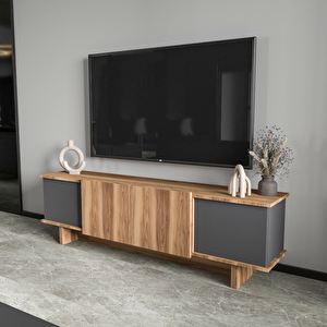 Home Di̇ana 180 Cm Tv Üni̇tesi̇ , Cevi̇z- Antrasit Tv Üni̇tesi̇