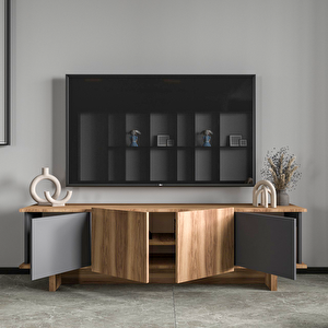 Alonex Home Di̇ana 180 Cm Tv Üni̇tesi̇ , Cevi̇z- Antrasit Tv Üni̇tesi̇