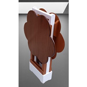Çanta Zigon 90103 Sehpa Papatya Model 2li Takım Ahşap Mdf Ceviz Renk Uyum El Yapı