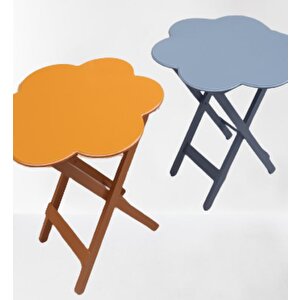 Çanta Zigon 90096 Papatya Model 2li Tk Ahşap Mdf Hardal Ve Gri Renk Uyum El Yapım