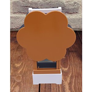 Çanta Zigon 90096 Papatya Model 2li Tk Ahşap Mdf Hardal Ve Gri Renk Uyum El Yapım