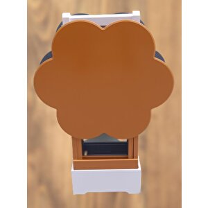 Çanta Zigon 90096 Papatya Model 2li Tk Ahşap Mdf Hardal Ve Gri Renk Uyum El Yapım