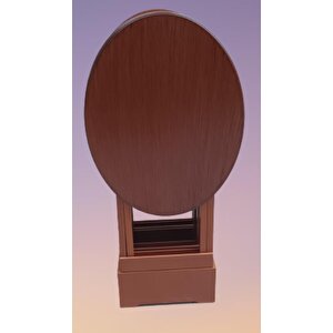 Çanta Zigon Oval 90135 Dörtlü Model Ahşap Mdf Parlak Ceviz Lake El Yapımı