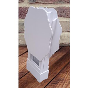 Çanta Zigon 90084 Yonca Model İkili Takım Ahşap Mdf Beyaz  Renk Uyumu El Yapımı