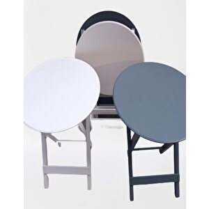 Çanta Zigon 90132 Oval Model Dörtlü Ahşap Mdf Parlak Beyaz Gri Renk Uyum El Yapım
