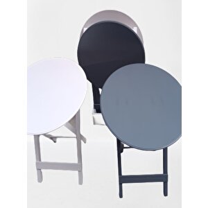Çanta Zigon 90132 Oval Model Dörtlü Ahşap Mdf Parlak Beyaz Gri Renk Uyum El Yapım