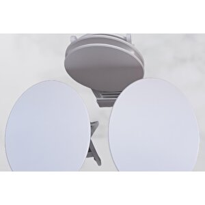 Çanta Zigon 90136 Oval Sehpa Dörtlü Model Ahşap Mdf Parlak Beyaz Renk El Yapım