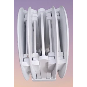 Çanta Zigon 90136 Oval Sehpa Dörtlü Model Ahşap Mdf Parlak Beyaz Renk El Yapım