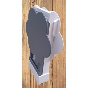 Çanta Zigon 90101 Papatya  Model 2li Tk Ahşap Mdf Beyaz-gri Renk Uyum El Yapım