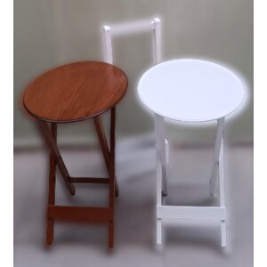 Çanta Zigon 90125 Sehpa Oval Model İkili Takım Mdf Ceviz-beyaz Renk Uyum El Yapım