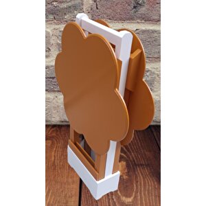Çanta Zigon 90099 Papatya Model İkili Takım Ahşap Mdf Hardal Hardal Renk El Yapım